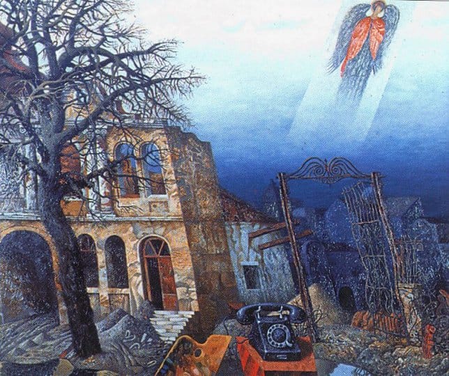 Архангел 1992р. полотно.олія 120Х160 Д.Нагурний