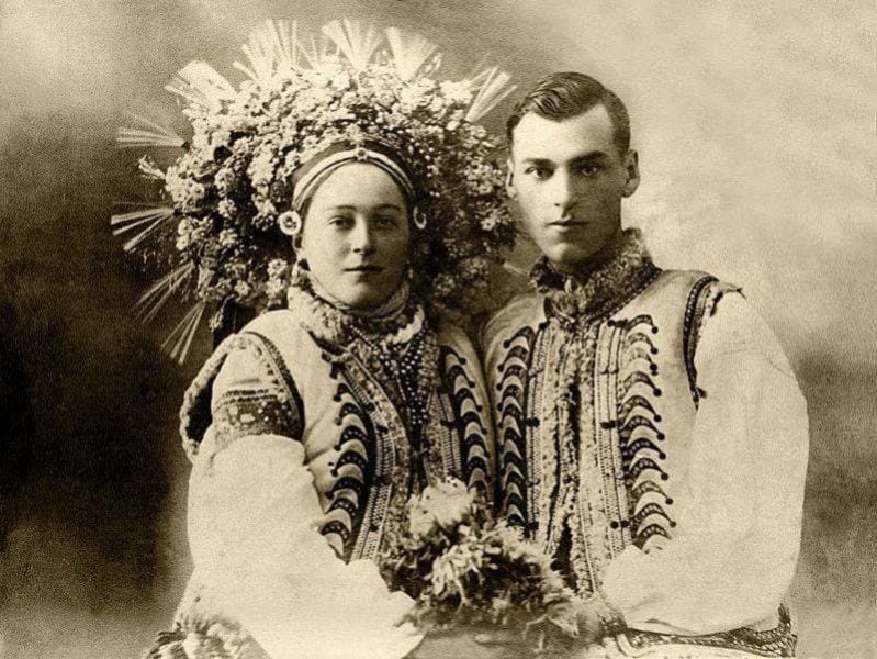 Одруження на Покутті. с. Корнич.