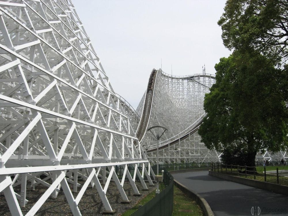 Парк Nagashima в Японії. Гірки