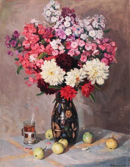 Натюрморт з флоксами. 1967 р. Полотно, олія.