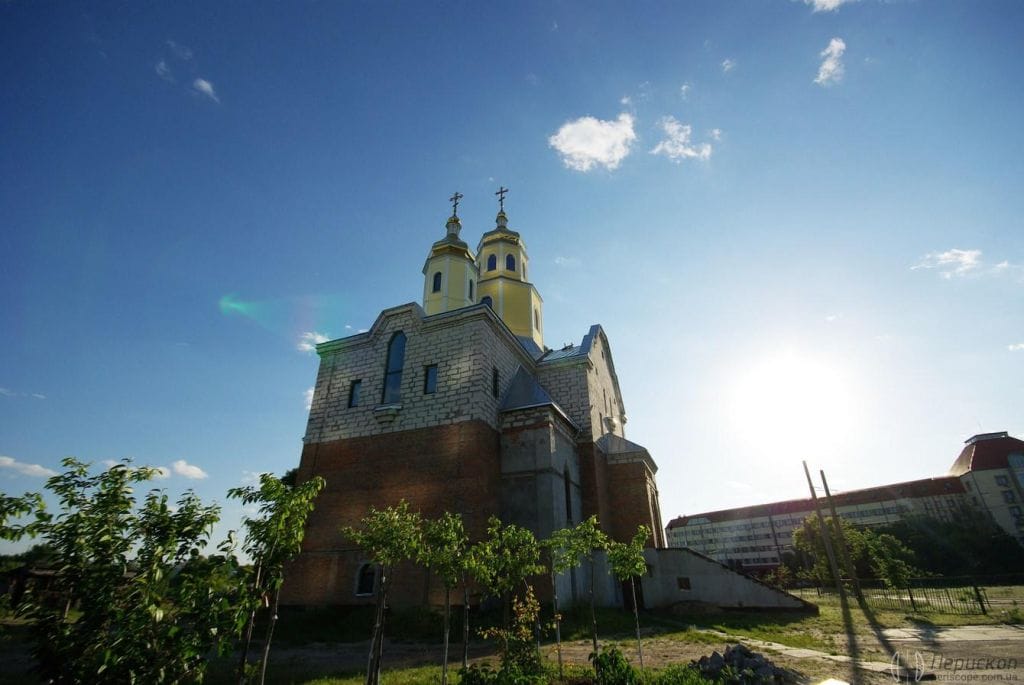 Це нова церква Неопалимої купини в процесі будівництва.