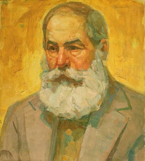 Портрет старого. 1977 р. Картон, олія.