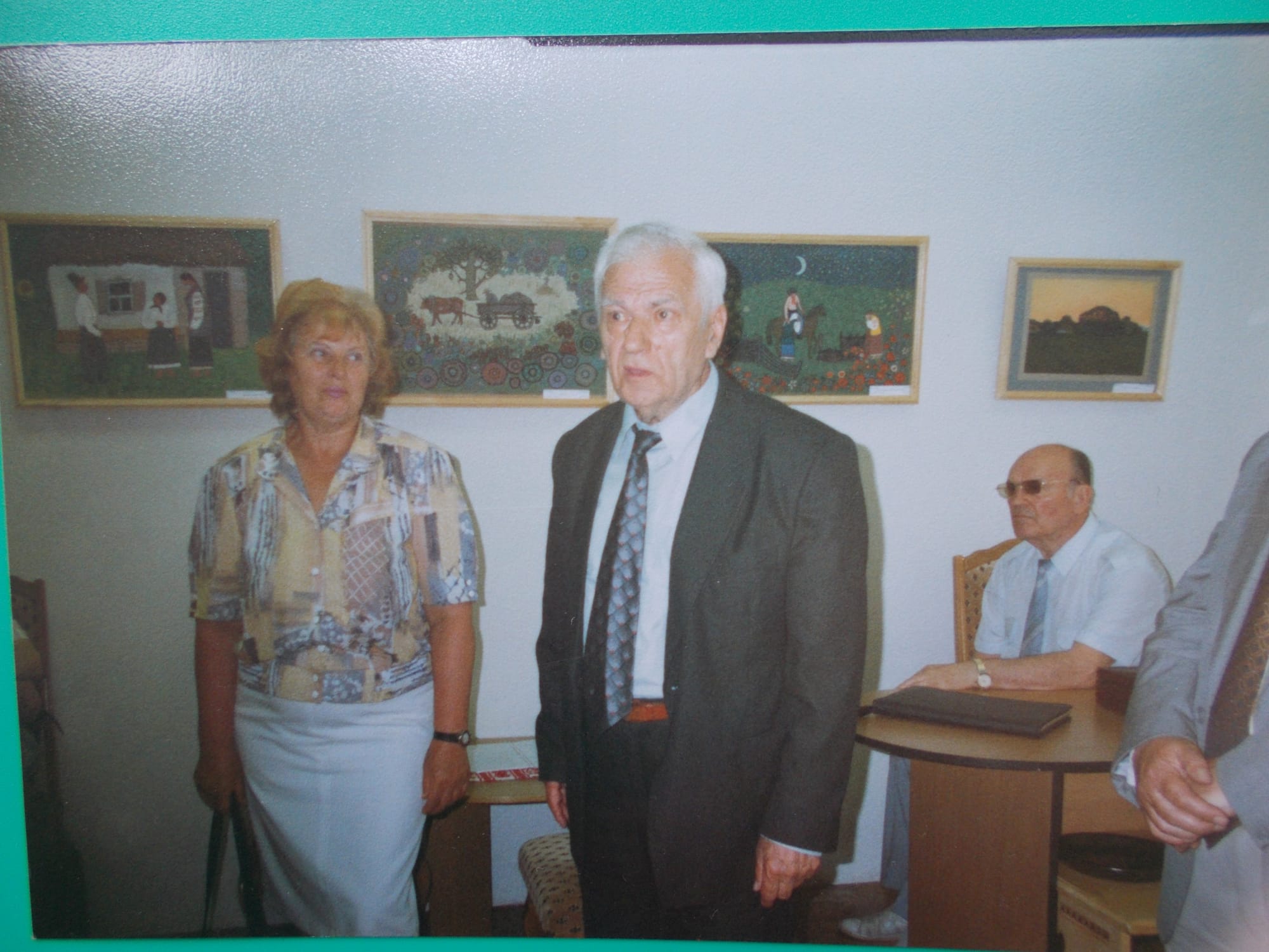 Д.Білоус на відкритті виставки творів І.Цюпки