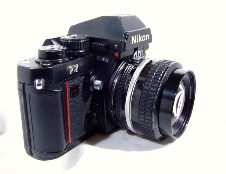 1991 вихід Nikon F3 професійний дзеркальний фотоапарат Nikon.