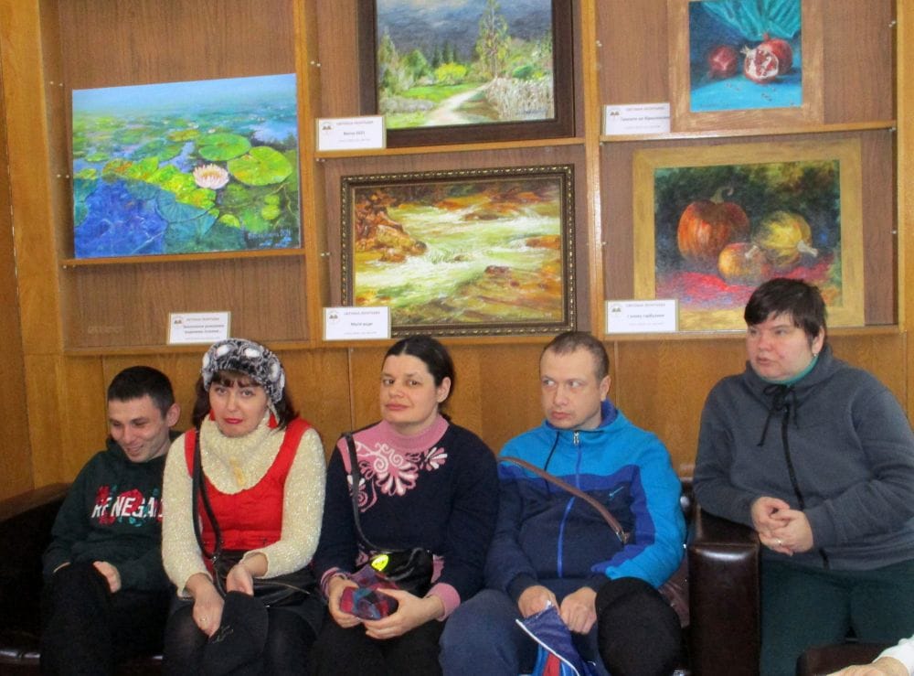 Презентація персональної виставки живопису Світлани Леонтьєвої «Мріяти. Любити. Жити». Гості виставки
