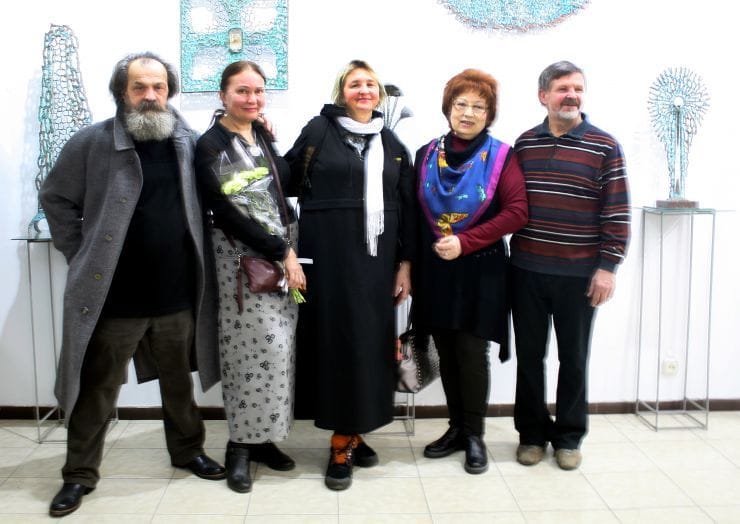 З Лауреатом В. Балибердіним, Соколов, Дюговська, Л. Пиша та В. Єфремова