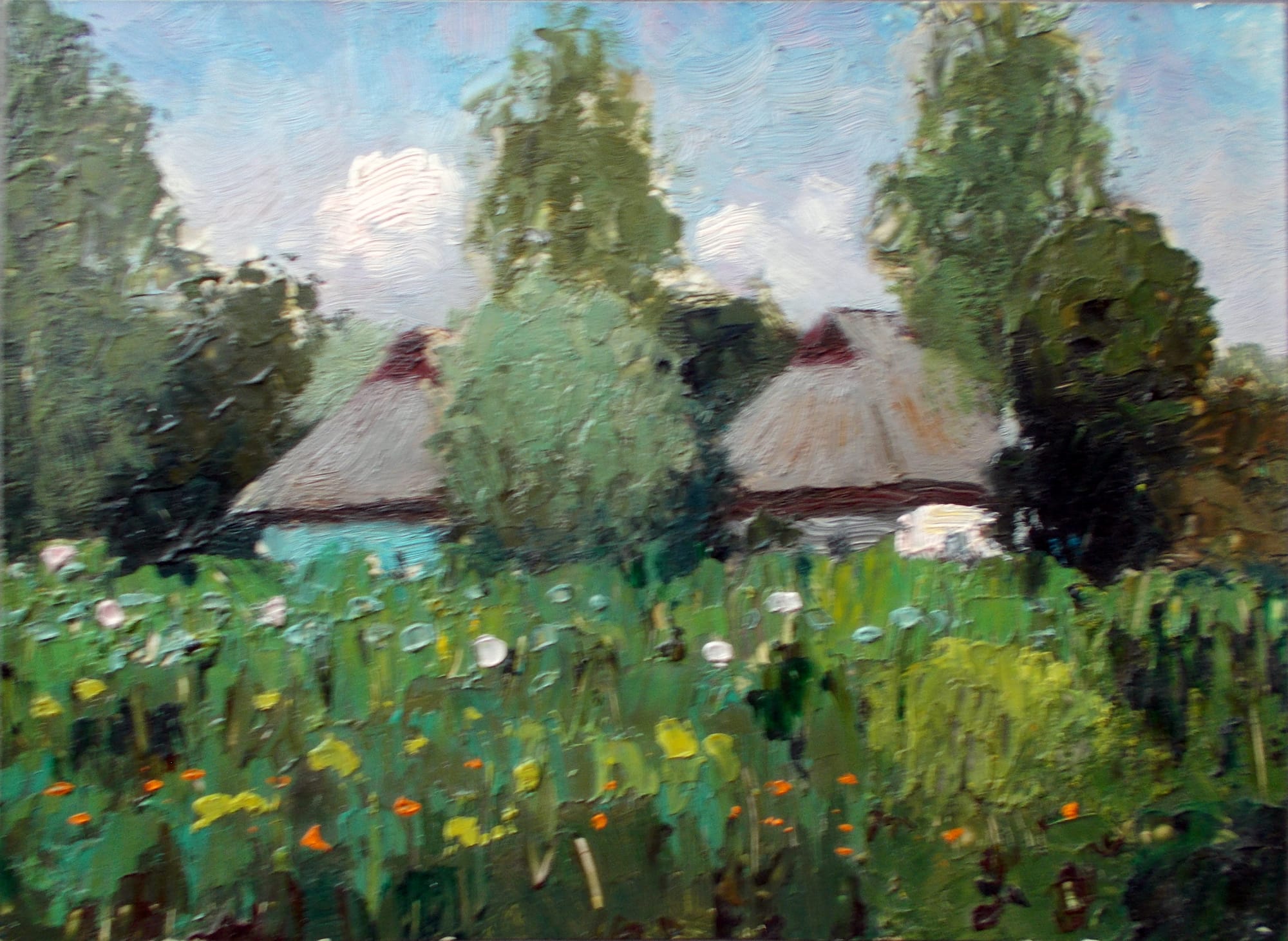 Розквітла мальовнича Україна з віконця художника Івана Цюпки