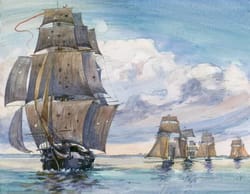 Корабель в морі