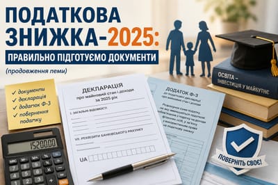 Податкова знижка-2025:  правильно підготуємо документи (продовження теми)