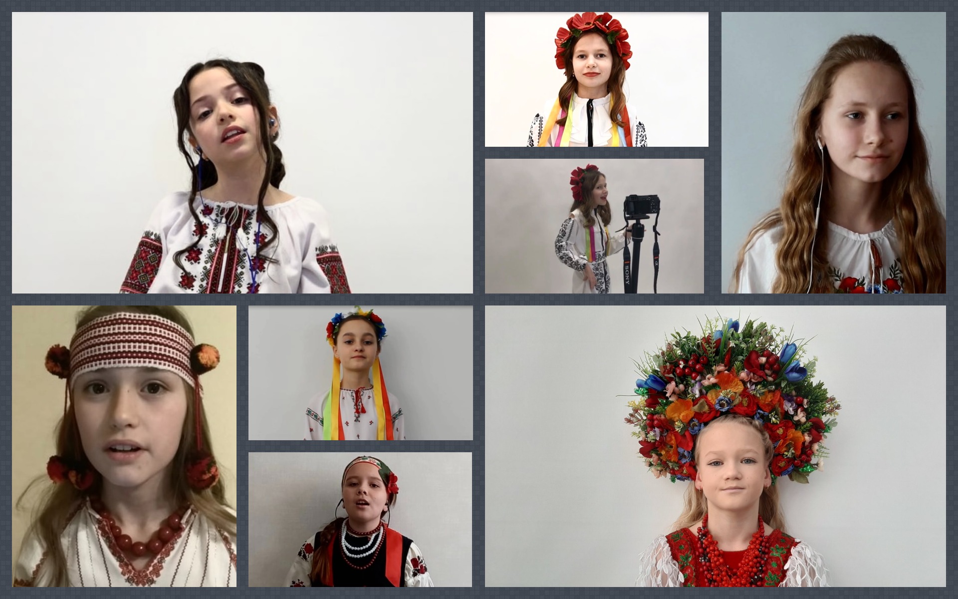 Вісім школярок з України заспівали у «Глобальному хорі» лідерів