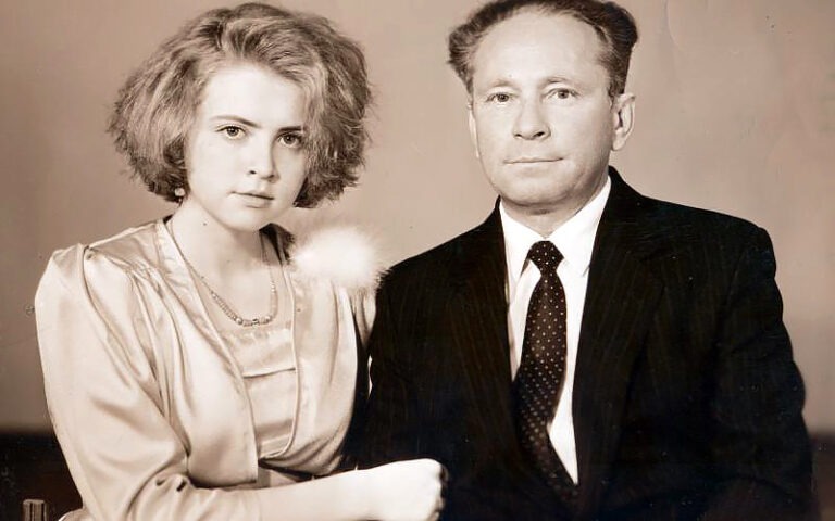 Наталія Веселицька з татом Віктором Руденко