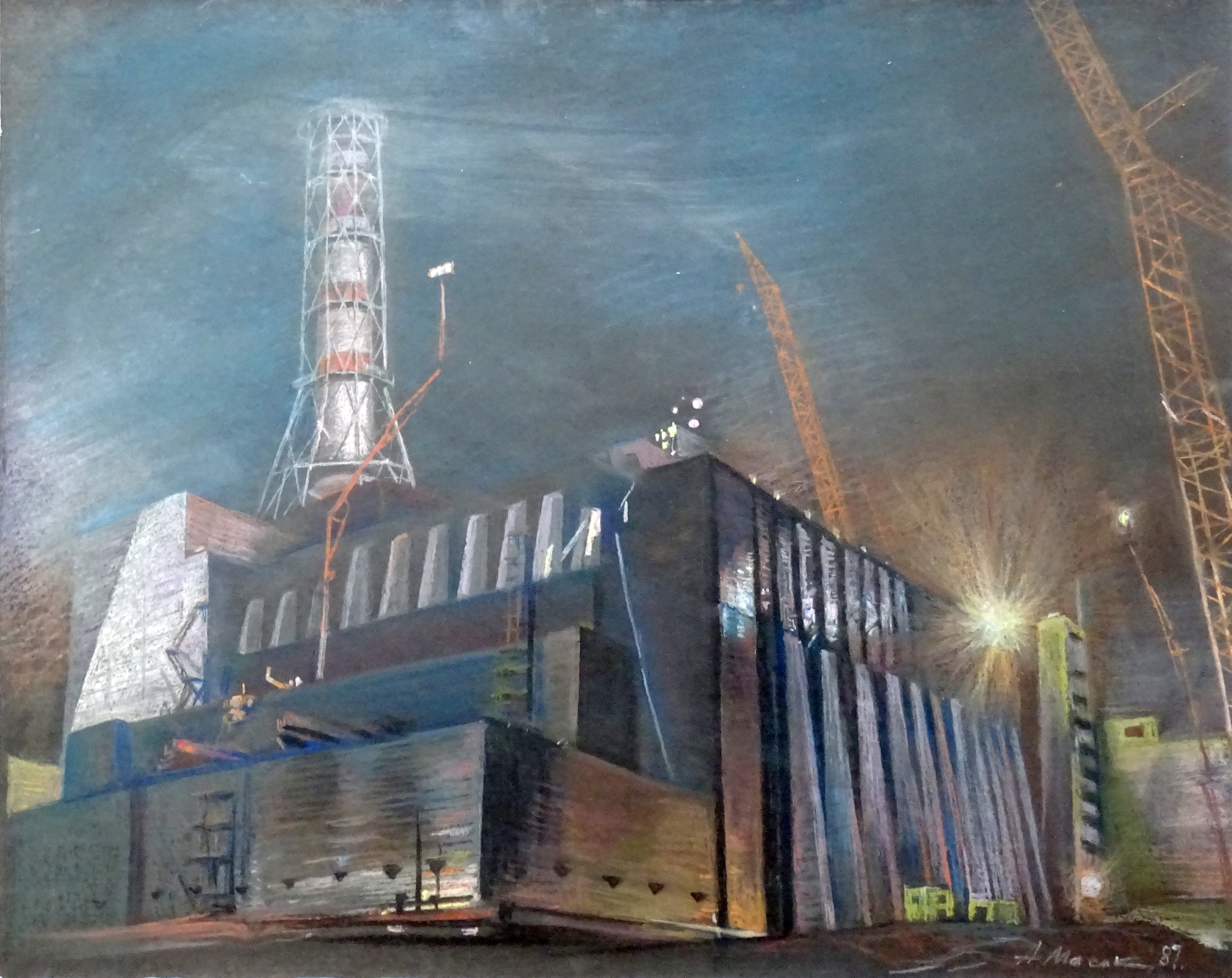 Чорнобильський реактор пастель О.Масик
